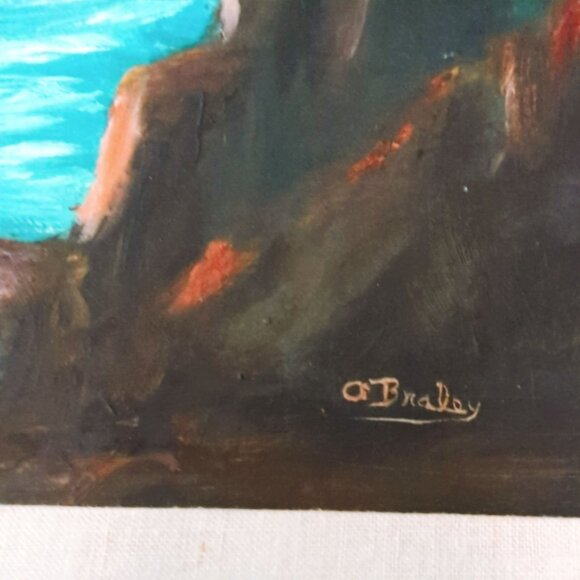 Vintage Clarence Braley 1854-1925 Signed Seascape Nautical Oil Painting - Picture 7 of 11